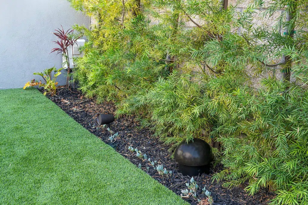 sonance sub in a mulch bed